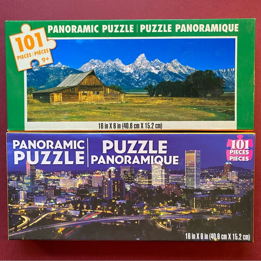 Two Panoramic Puzzle 101 pieces